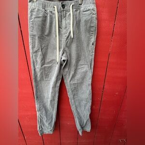 Vuori Optimist Pant men's corduroy joggers in gray